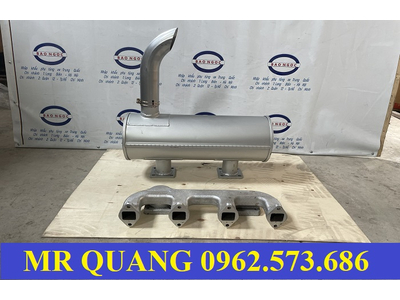 Bầu giảm thanh động cơ lai