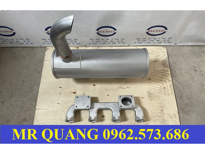 Bầu giảm thanh động cơ lai