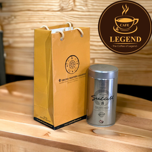 Cà phê hạt Trung Nguyên 8 - 340gram/Lon