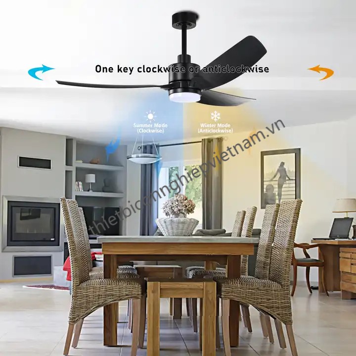 Quạt trần 3 cánh nhựa ABS