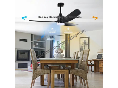QUẠT TRẦN 3 CÁNH ĐIỀU KHIỂN TỪ XA CÓ ĐÈN 3 CHẾ ĐỘ ÁNH SÁNG