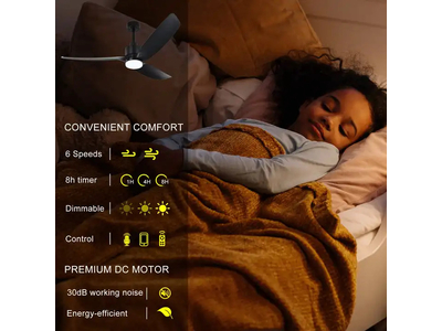 QUẠT TRẦN 3 CÁNH ĐIỀU KHIỂN TỪ XA CÓ ĐÈN 3 CHẾ ĐỘ ÁNH SÁNG