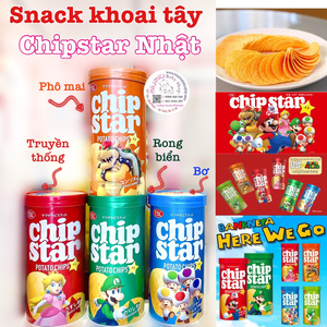 Snack CHIPSTAR YBC - 100% khoai tây vị Phô Mai 🇯🇵