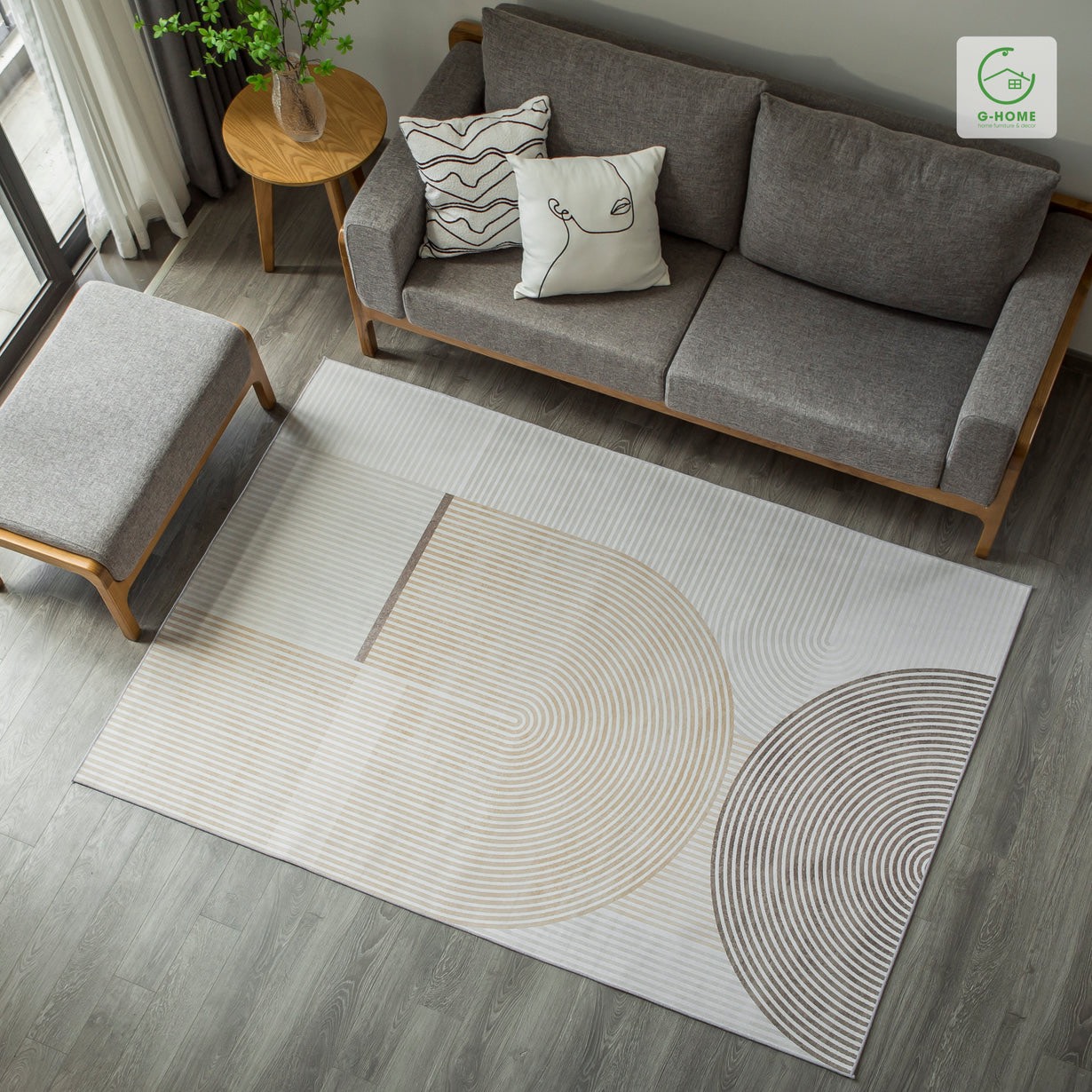 Thảm phòng khách DELUXE A07 - Hiện đại