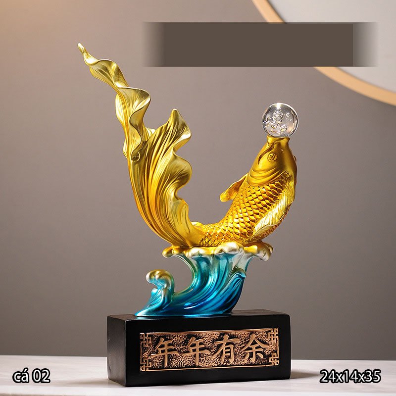 tượng cá chép ngậm ngọc