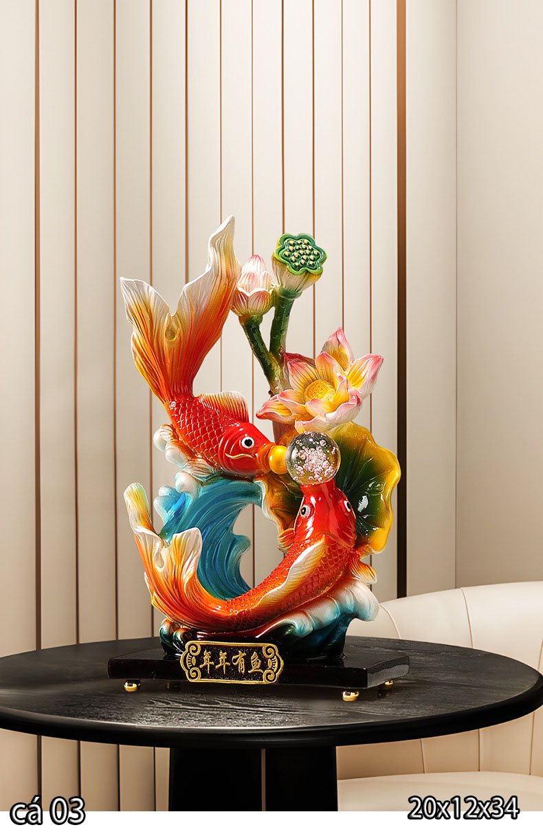 tượng cá chép ngậm ngọc
