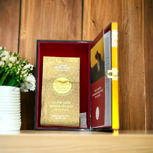 Hộp Cà phê Chồn Arabica - 125gam( Hộp Sơn Mài) - Tặng Túi Xách Cao Cấp