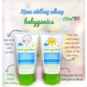 Kem chống nắng Babyganics 59ml