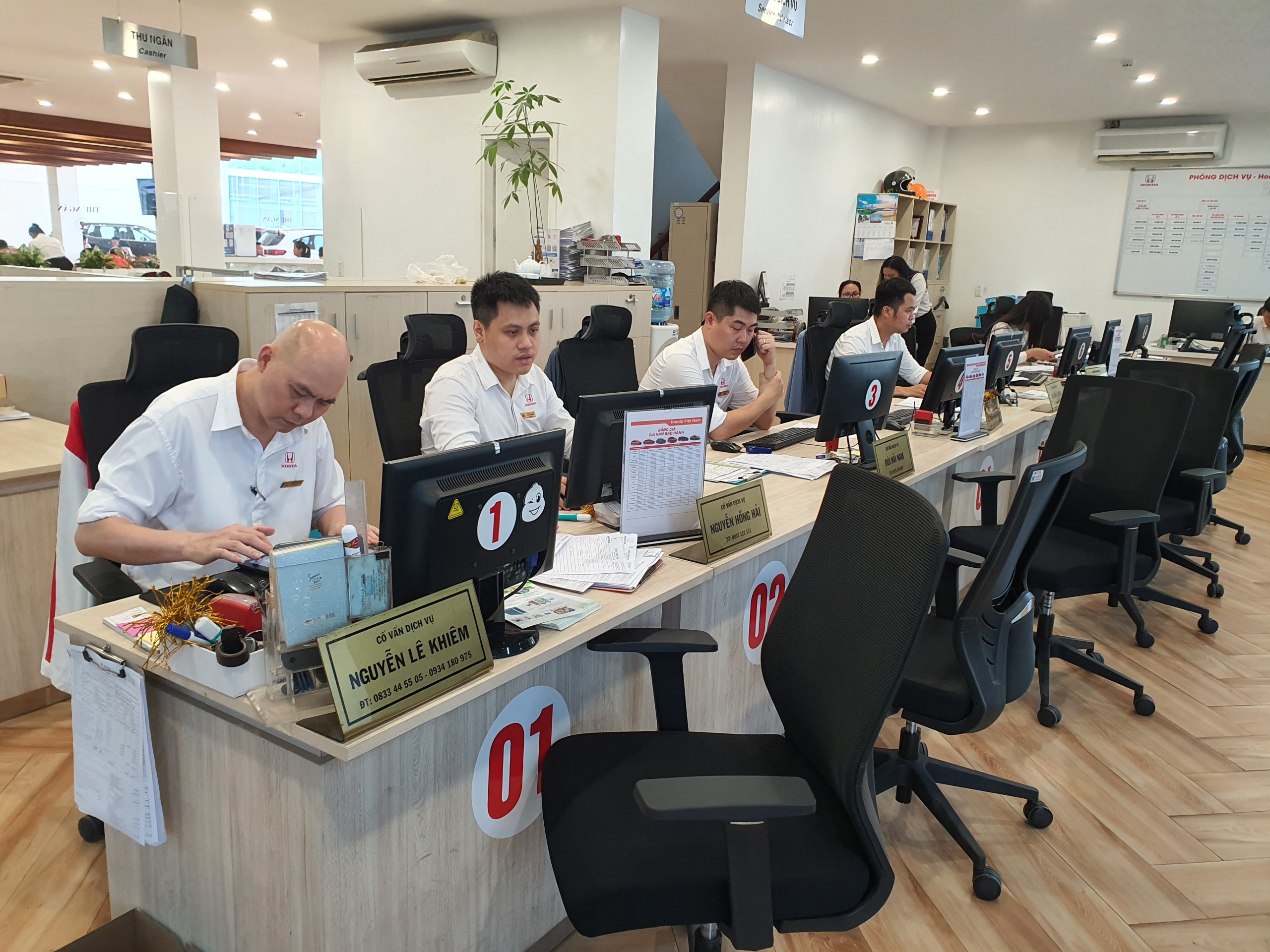 phòng dịch vụ honda mỹ đình