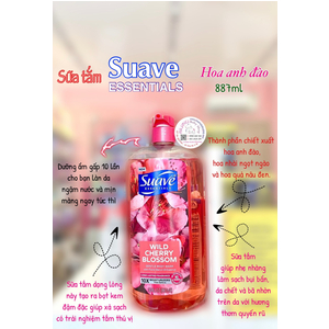 Tắm Suave hoa anh đào 887ml