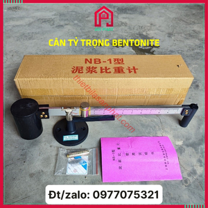 Cân đo tỷ trọng bentonite, Bộ thí nhiệm Bentonite