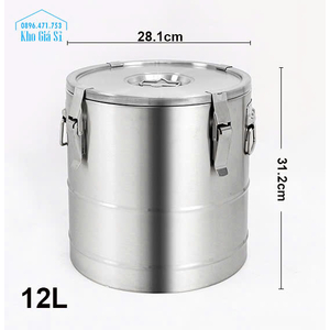 Thùng inox cách nhiệt chuyên vận chuyển sữa nóng lạnh, thùng vận chuyển sữa dung tích 12L