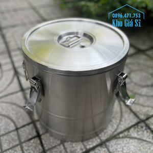 Thùng inox dung tích 50L trung chuyển thực phẩm nóng & lạnh, thùng giữ nhiệt thực phấm cho bếp ăn tập thể