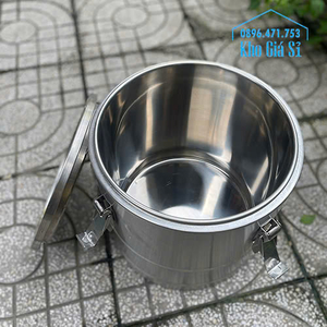 Thùng inox dung tích 50L trung chuyển thực phẩm nóng & lạnh, thùng giữ nhiệt thực phấm cho bếp ăn tập thể