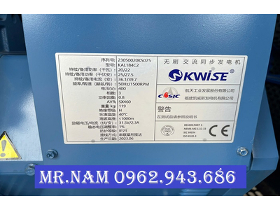MÁY PHÁT ĐIỆN CÔNG NGHIỆP 3PHA- 20KW ĐỘNG CƠ WECHAI NHẬP KHẨU CÓ TỦ ATS VÀ TIÊU ÂM THÍCH HỢP.
