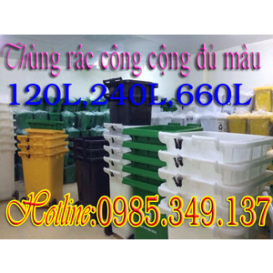 Thùng rác công cộng 120 lít - xả kho tại sài gòn