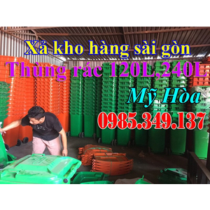 Thùng rác 120 lít, 240 lít rẻ nhất Sài Gòn