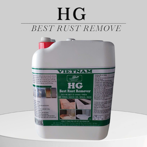 Tẩy rỉ sét ố vàng sàn đá, bê tông, nền gach tường. HG best rust remover 5 lít