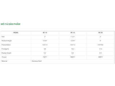 Vòi phun nước hình nấm dù Ø 49