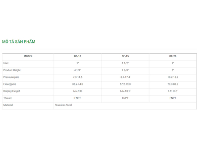 Vòi phun hình bông hoa Ø 34