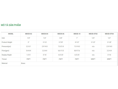 Vòi phun nước tia đơn Ø 21