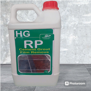 Chất tẩy màng xi măng, màng vữa, vôi, vết gỉ và cặn bẩn cứng đầu HG RP Cement Grout Film Remove 2l