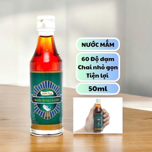 Nước mắm Hạnh Phúc 60 độ đạm chai 50ml( HỘP 12 CHAI)