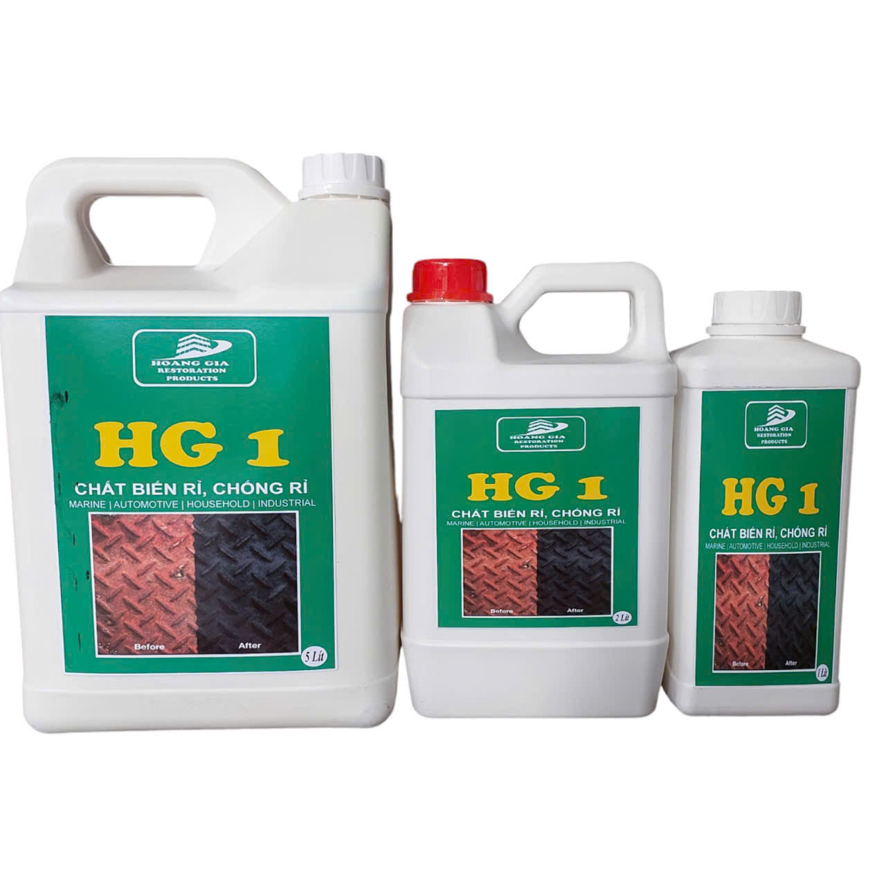 Chất tẩy gỉ sắt, chuyển hoá rỉ HG1 2LIT