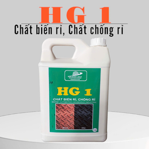Chất tẩy gỉ sắt, chuyển hoá rỉ HG1 1L  là chất dùng để ức chế gỉ, chống ăn mòn, tẩy, làm sạch gỉ thép và bảo vệ thép khỏi bị gỉ