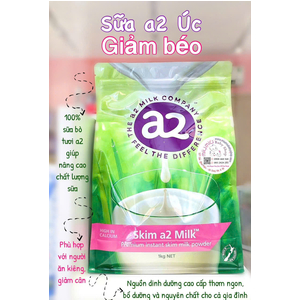 Sữa A2 Skim Milk - tách kem -túi Zip 1kg 🇦🇺