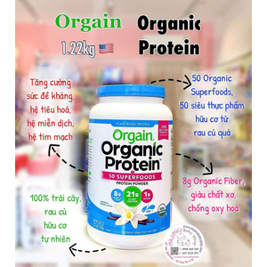 Bột protein Orgain Vani 1,22kg