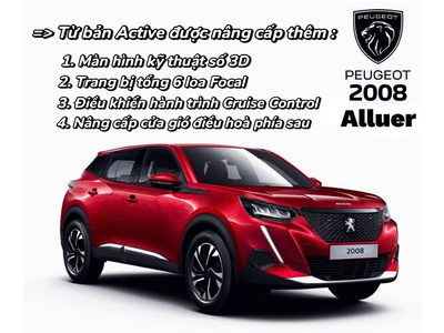 New Peugeot 2008 Alluer ( Bảng nâng cấp mới)