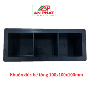 Khuôn Đúc Mẫu Bê Tông Lập Phương Kép 3 Bằng Nhựa, Khuôn Bê Tông Lập Phương Bằng Nhựa Kép 3