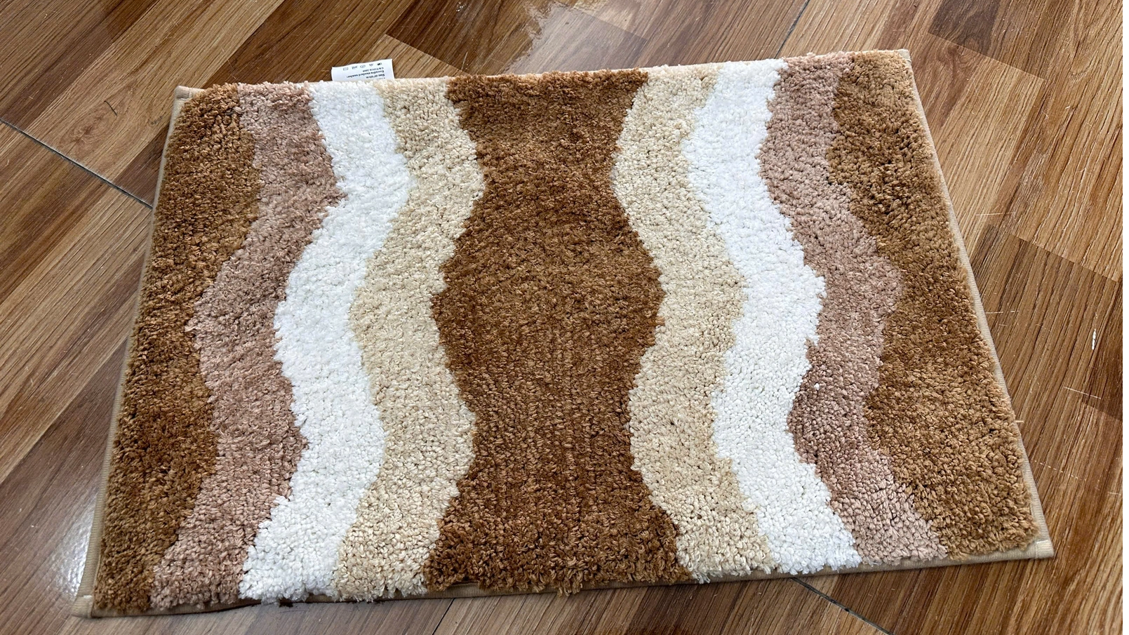 Thảm chùi chân sợi len siêu mềm thấm hút tốt ROOMRUSH- zichzac