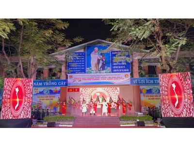 CHO THUÊ MÀN HÌNH LED NGOÀI TRỜI - SHOW THIẾU NHI THÀNH PHỐ VÂNG LỜI BÁC DẠY