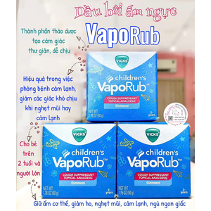 Dầu bội ấm ngực Vaporub baby USA 50g 🇺🇸