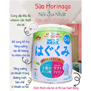 Sữa Morinaga 0-1 (nội địa Nhật) 800gr 🇯🇵