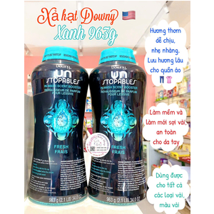 Xả hạt Downy xanh 963g