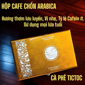 Hộp Cà phê Chồn Arabica - 125gam( Hộp Sơn Mài) - Tặng Túi Xách Cao Cấp