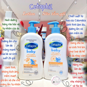 DƯỠNG ẨM CETAPHIL BABY DAILY LOTION 400ml dạng vòi