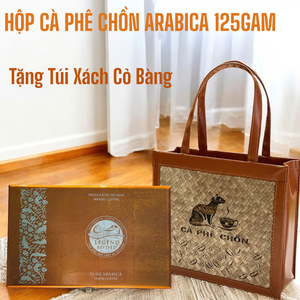 Cà phê Chồn Arabica Mocha - Hộp 125gam - Tặng Túi Xách Cao Cấp