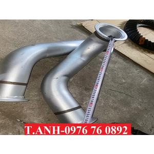 Cút nối nhôm nối cổ xả tubo Chenglong H7