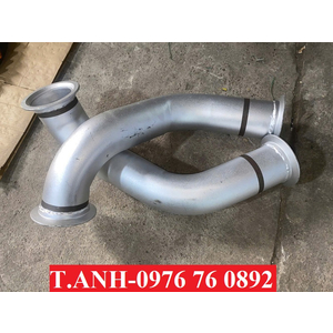 Cút nối nhôm nối cổ xả tubo Chenglong H7