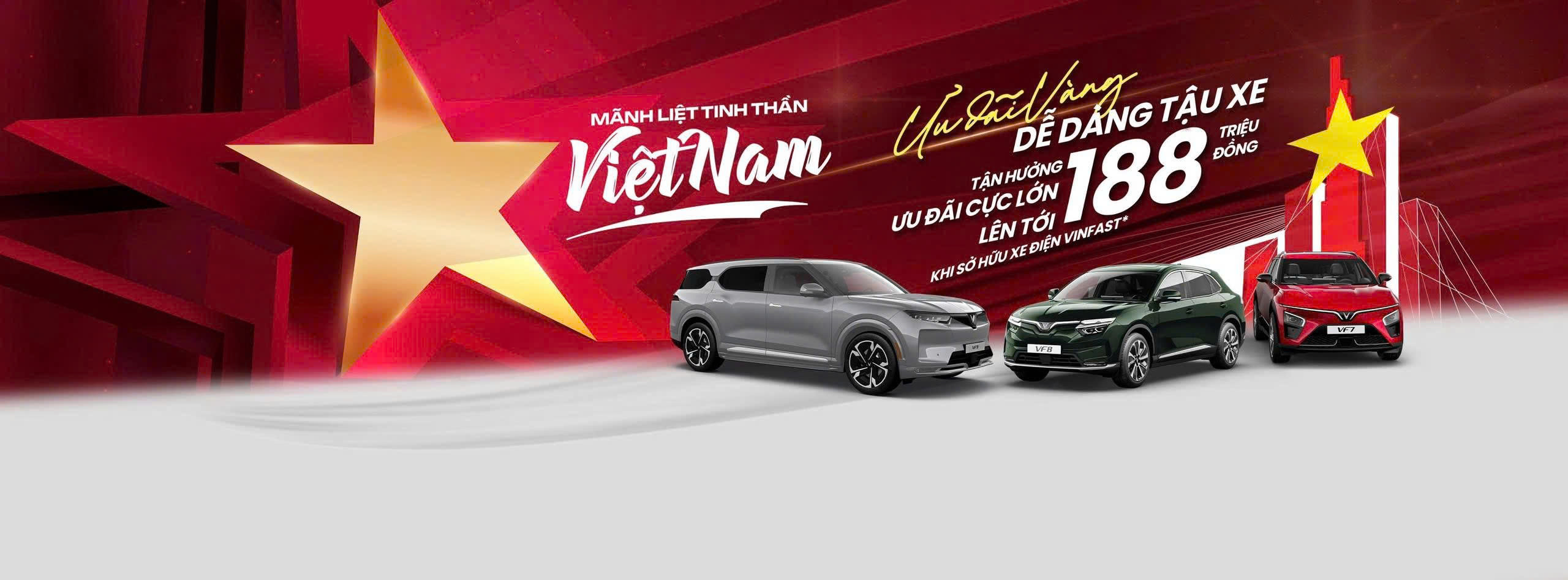 Mãnh liệt tinh thần Việt Nam – Vì tương lai xanh lần 3: VinFast công bố chương trình “Thu xăng – Đổi điện” ưu đãi lên đến 100 triệu đồng/xe