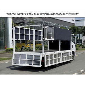 Thaco Linker thùng mui bạt 4m5 Tải Trọng 3.5 Tấn động cơ Weichai.