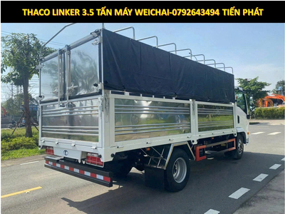 Xe tải Thùng 4m5 Thaco LINKER 2 Tấn và 3.5 Tấn Thaco Linker Mui Bạt Động Cơ Weichai.