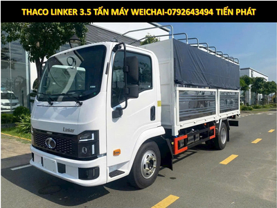 Xe tải Thùng 4m5 Thaco LINKER 2 Tấn và 3.5 Tấn Thaco Linker Mui Bạt Động Cơ Weichai.