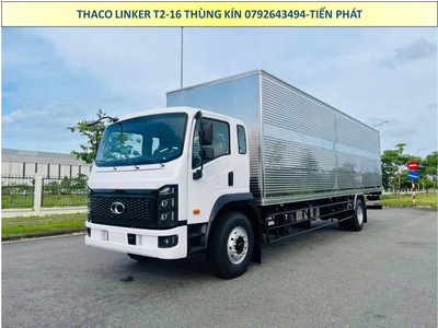 Xe tải Thùng dài 9m9 Thaco Linker T2-16 Thùng Kín Tải Trọng 8 Tấn.