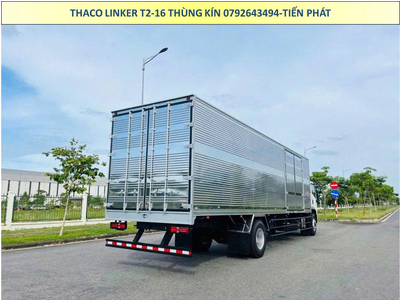 Xe tải Thùng dài 9m9 Thaco Linker T2-16 Thùng Kín Tải Trọng 8 Tấn.