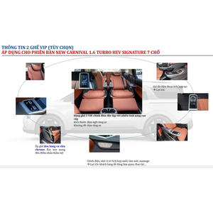 NEW CARNIVAL 2.2D SIGNATURE 7S( 02 Ghế VIP+ Chọn Nội thất)